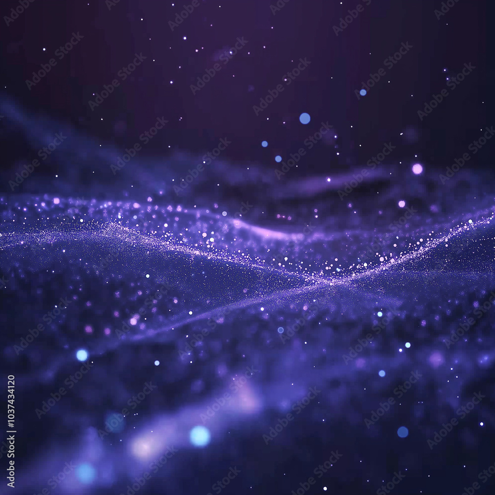 bstract Blue Glowing Network with Dots and Lines on a Dark Purple Space Background - Perfect for Technology Video Presentations or Business Backdrops bstract Blue Glowing Network with Dots and Lines on a Dark Purple Space Background - Perfect for Technology Video Presentations or Business Backdrops