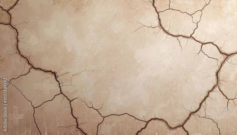 Cracked brown earth texture with apocalyptic mood Cracked brown earth texture with apocalyptic mood