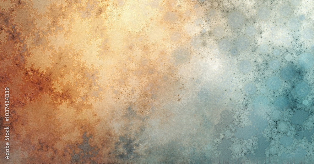 Abstract fractal texture in warm and cool tones Abstract fractal texture in warm and cool tones