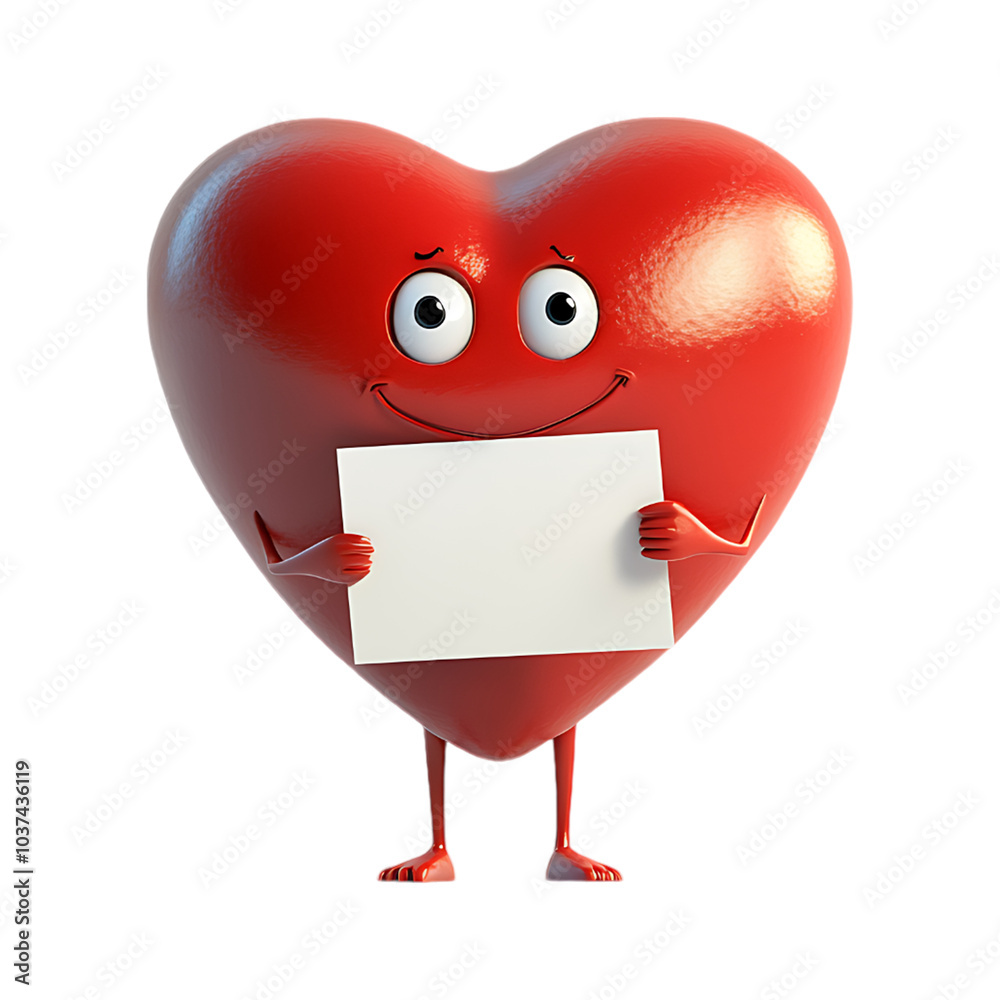 heart-holding display card heart-holding display card