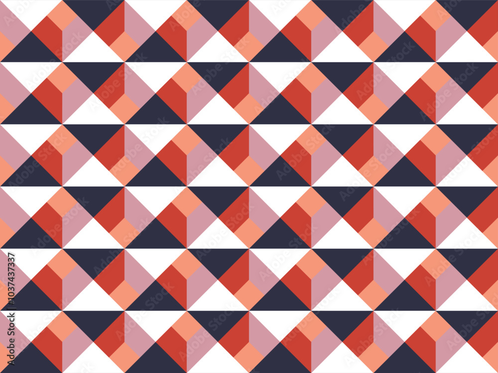RETRO GEOMETRICAL SEAMLESS PATTERN VECTOR RETRO GEOMETRICAL SEAMLESS PATTERN VECTOR