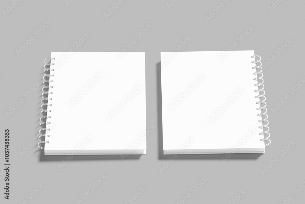 a5 spiral notebook blank mockup