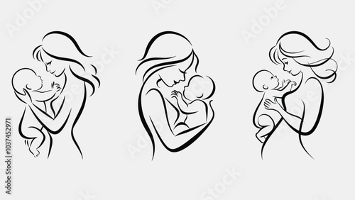 Mother Love, Mother Day, Mother Love logo, Mother Logo, Mother Son Love, Mother and Son