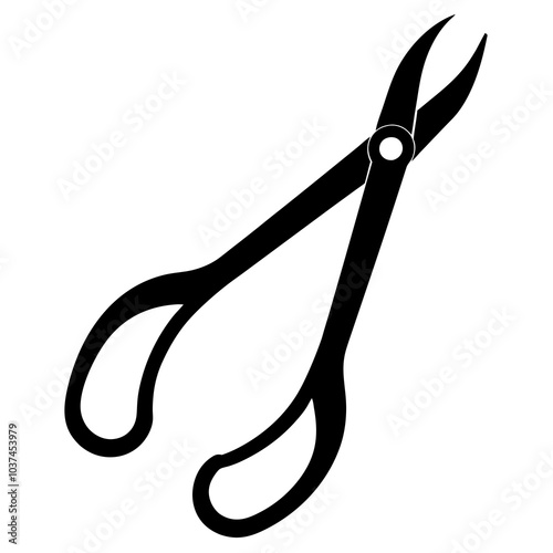 Dental Forceps Vector Silhouette