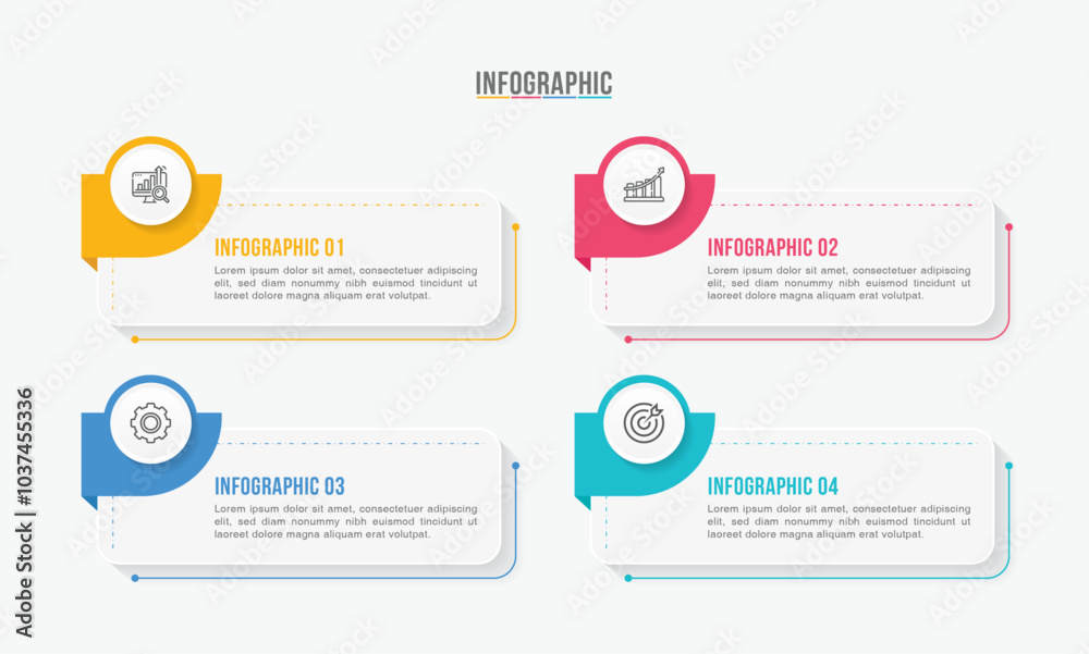 Timeline infographic template design. 4 options or steps business infographic template design. Can be used for process diagram, presentations, workflow layout, flow chart, steps, banner. Timeline infographic template design. 4 options or steps business infographic template design. Can be used for process diagram, presentations, workflow layout, flow chart, steps, banner.