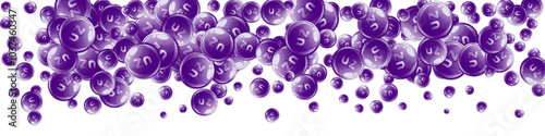 Zinc round capsules scattered randomly.