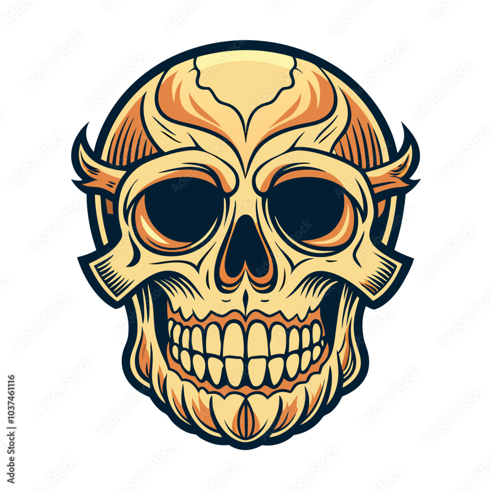 Fototapeta premium Skull Illustrations Design for Outdoor t-shirt Design
