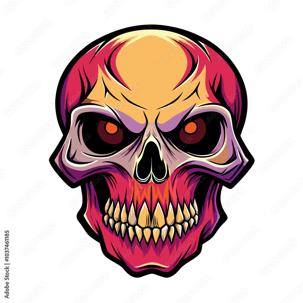 Fototapeta premium Skull Illustrations Design for Outdoor t-shirt Design