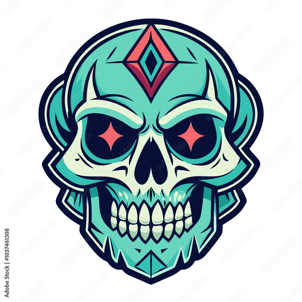 Fototapeta premium Skull Illustrations Design for Outdoor t-shirt Design