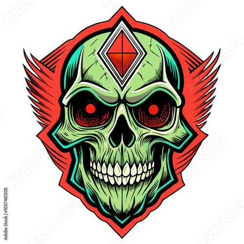 Skull Illustrations Design for Outdoor t-shirt Design