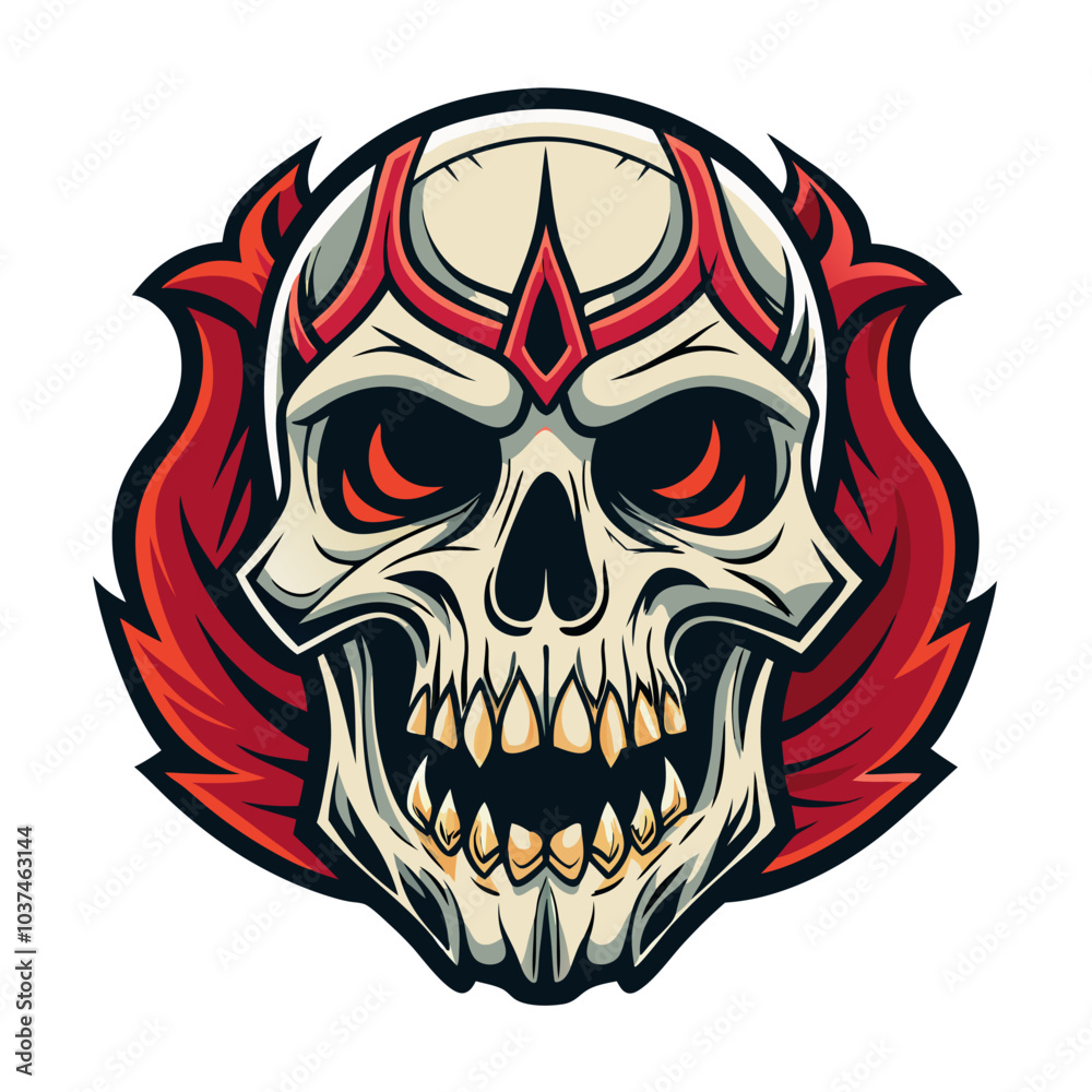 Fototapeta premium Skull Illustrations Design for Outdoor t-shirt Design