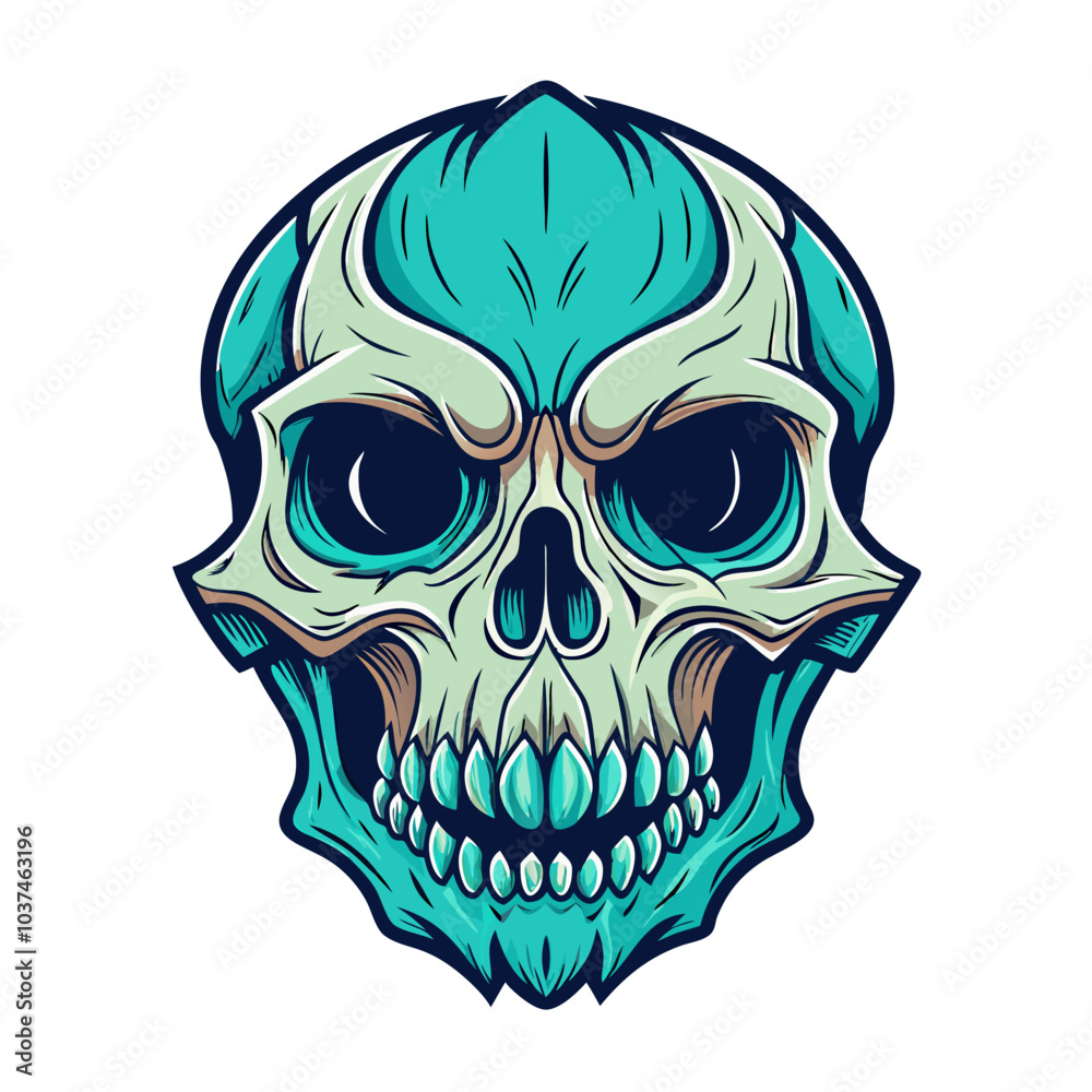 Fototapeta premium Skull Illustrations Design for Outdoor t-shirt Design