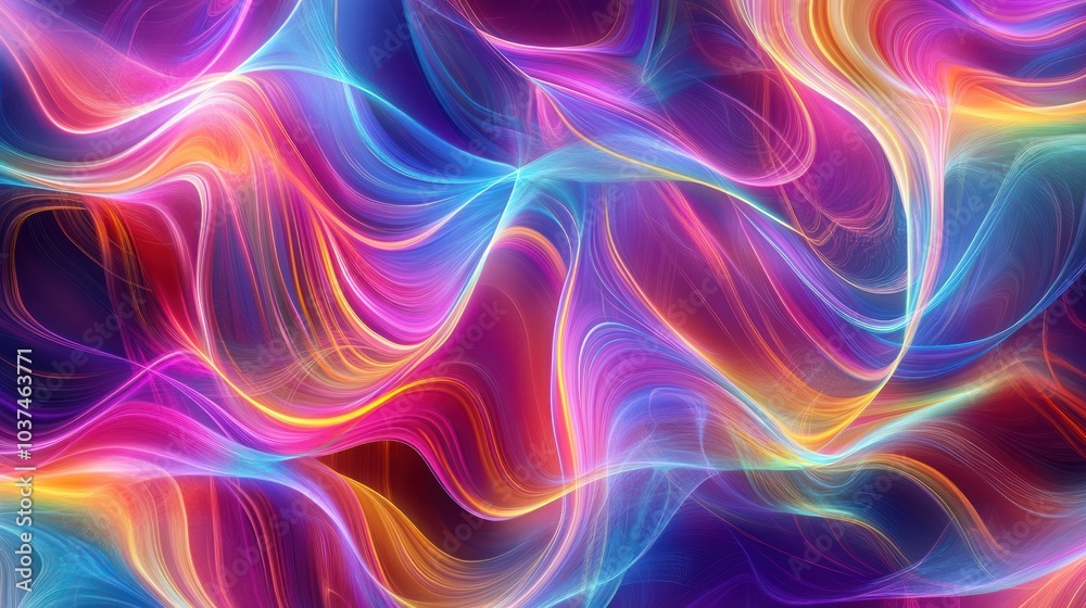 Abstract Colorful Swirls