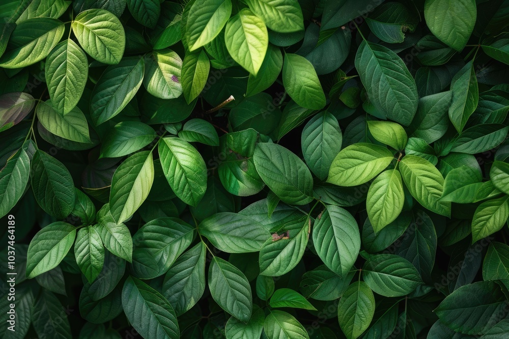 Corners with green leaves Corners with green leaves