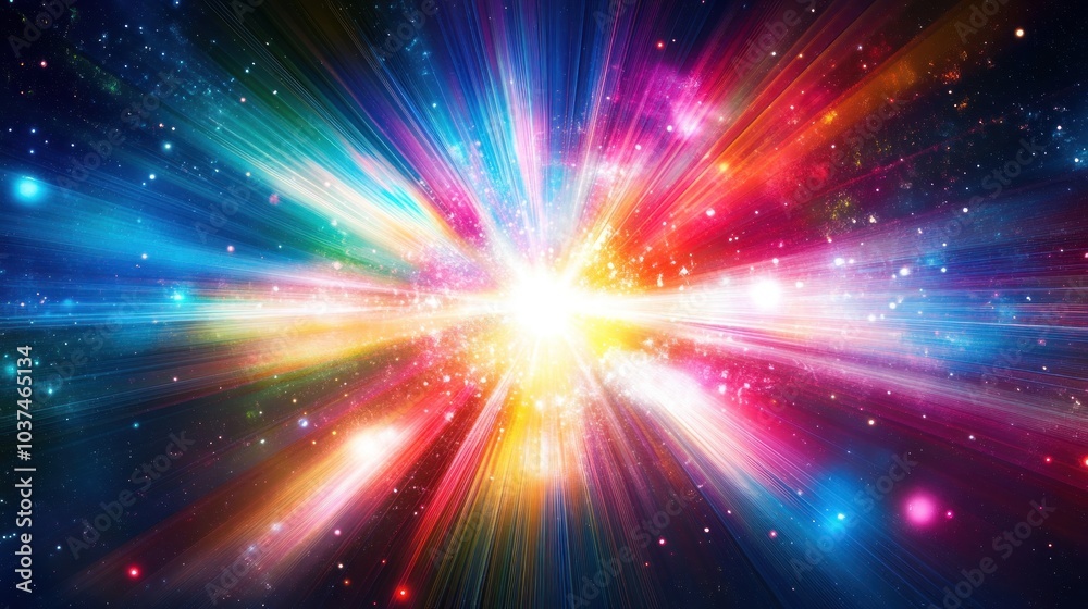 Fototapeta premium Cosmic Explosion of Colors