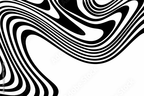 Illustration vector graphic of optical art abstract background liquify lines design. Eps 10