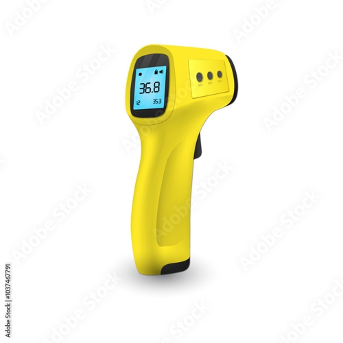 Electronic modern thermometer with screen for displaying body temperature