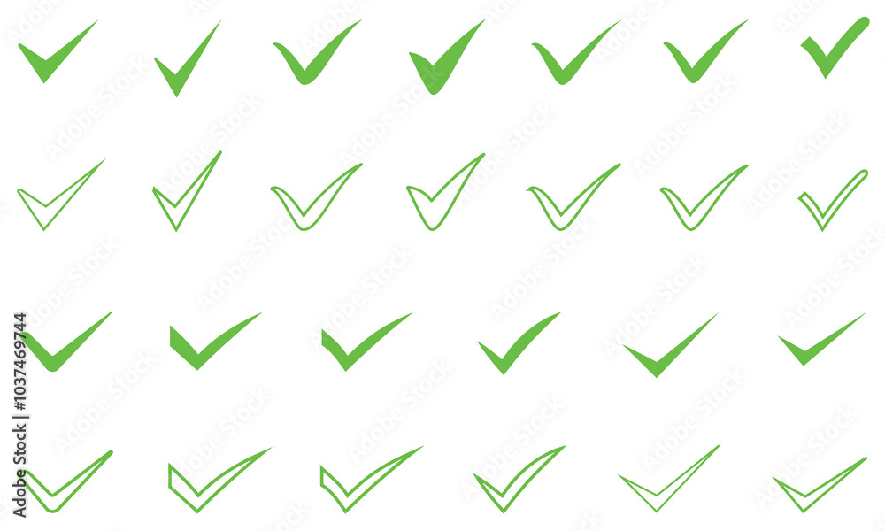 Green check mark icon set. Tick symbol in green color. Hand-drawn checkmark illustration. transparent Green check mark. Set of ok, approve, accept, right check mark icons with green color outines. Green check mark icon set. Tick symbol in green color. Hand-drawn checkmark illustration. transparent Green check mark. Set of ok, approve, accept, right check mark icons with green color outines.
