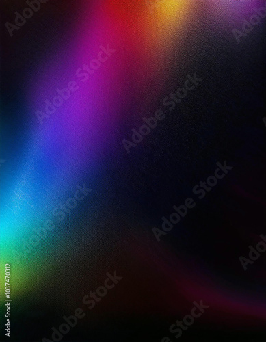 Rainbow gradient on a dark, textured surface. No people. Colors blend smoothly, creating a dreamy atmosphere.  The background is solid, not transparent. photo