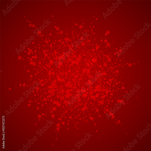 Snowfall overlay christmas background. Subtle