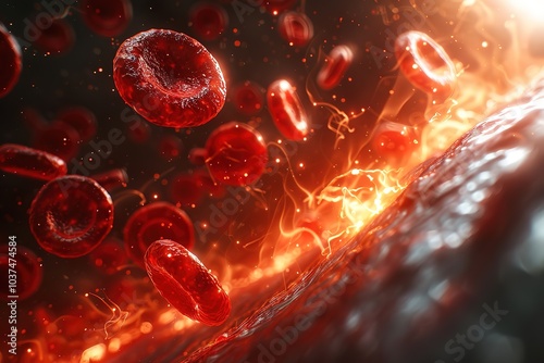 Blood cell red 3d background vein flow platelet wave cancer medicine artery abstract. Red cell hemoglobin blood donate anemia isolated plasma leukemia donor vascular system anatomy hemophilia vessels.