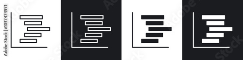 Chart gantt icon