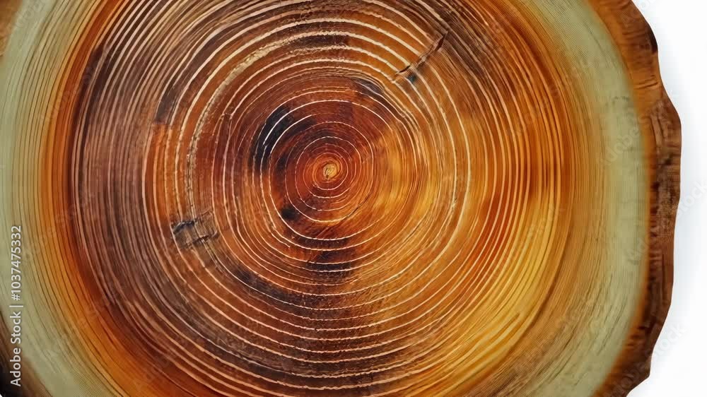 A close-up of a tree's growth rings, showing the passage of time A close-up of a tree's growth rings, showing the passage of time