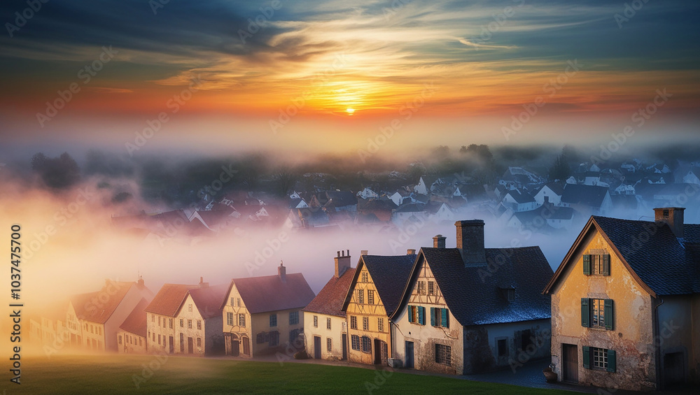 Foggy City Streets Atmospheric Morning and Night Views Foggy City Streets Atmospheric Morning and Night Views