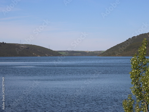 swamp dam water storage lake immense river photo