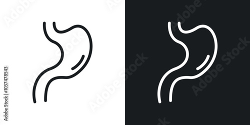 Stomach icon vector isolated.