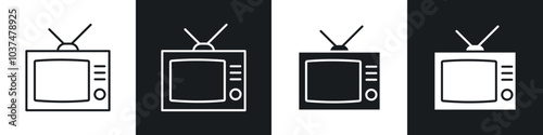 Tv retro icon