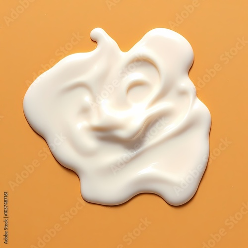 spilled lotion tanning cream puddle