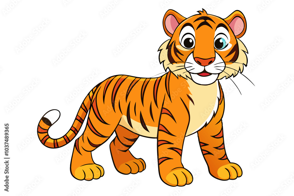 Tiger cartoon vector Tiger cartoon vector
