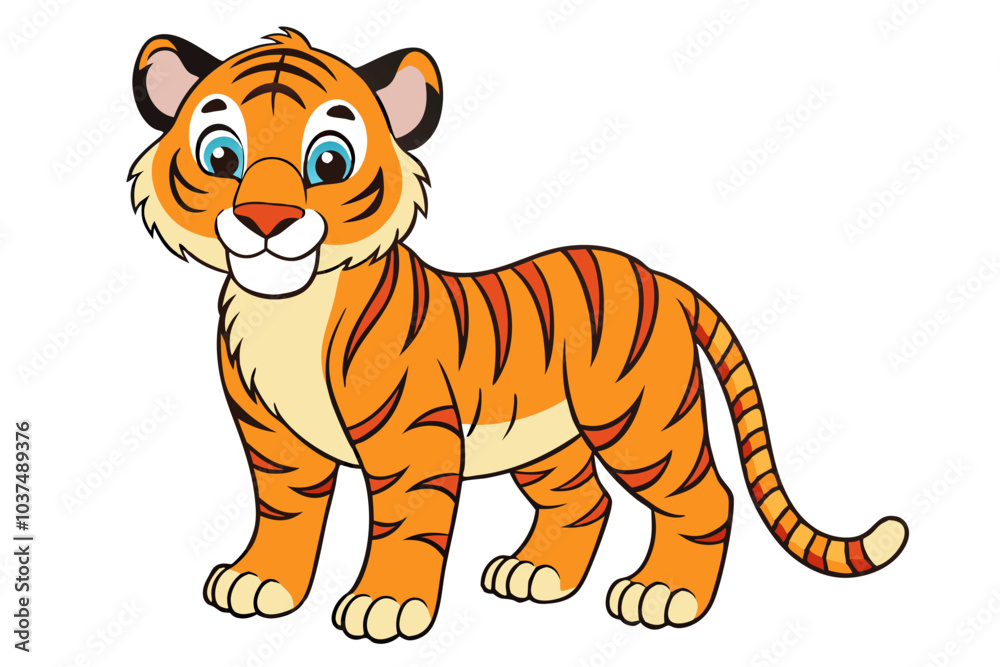 Tiger cartoon vector Tiger cartoon vector