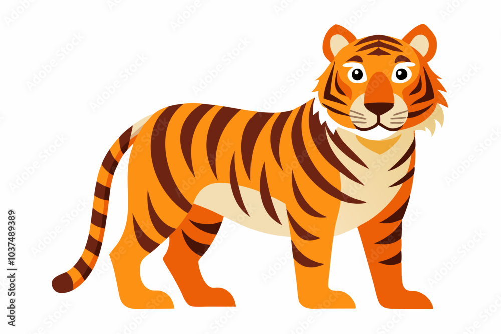 Tiger cartoon vector Tiger cartoon vector