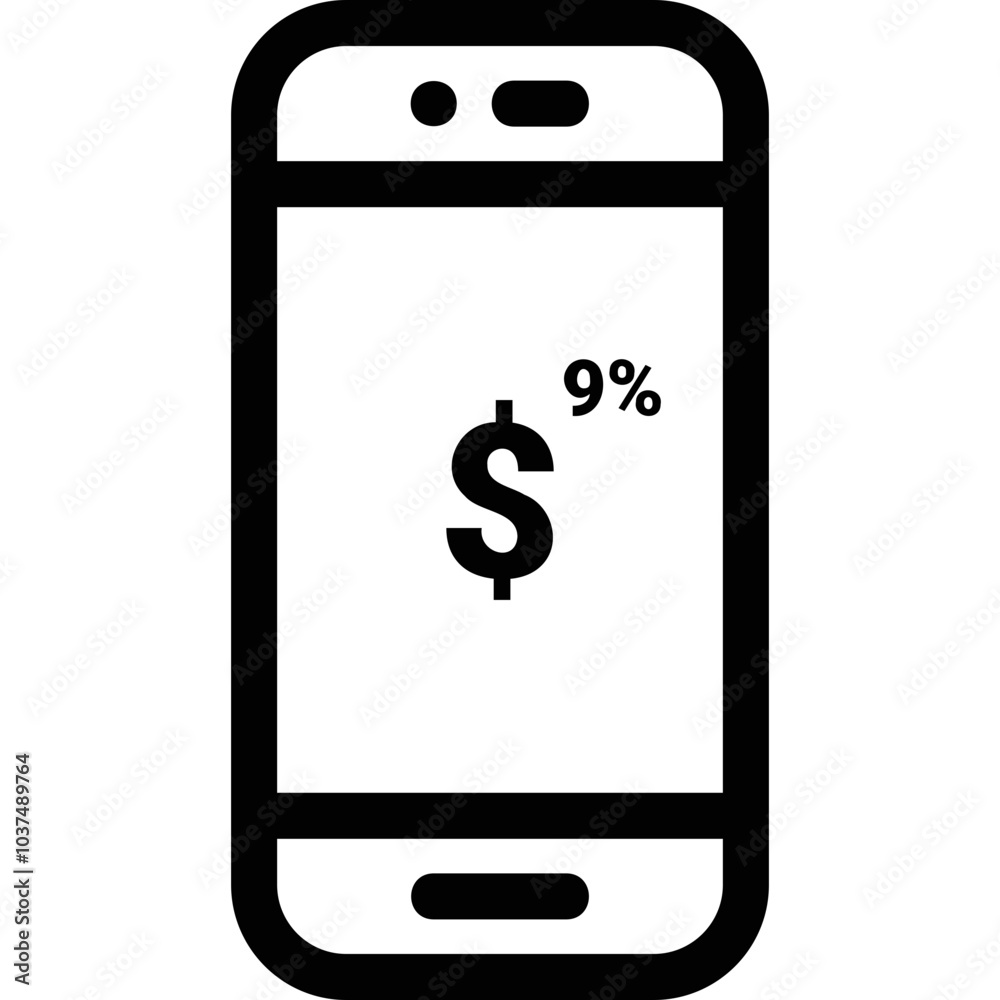 Simple vector icon smartphone Simple vector icon smartphone