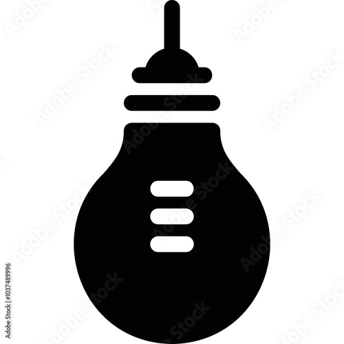 Simple vector icon light bulb
