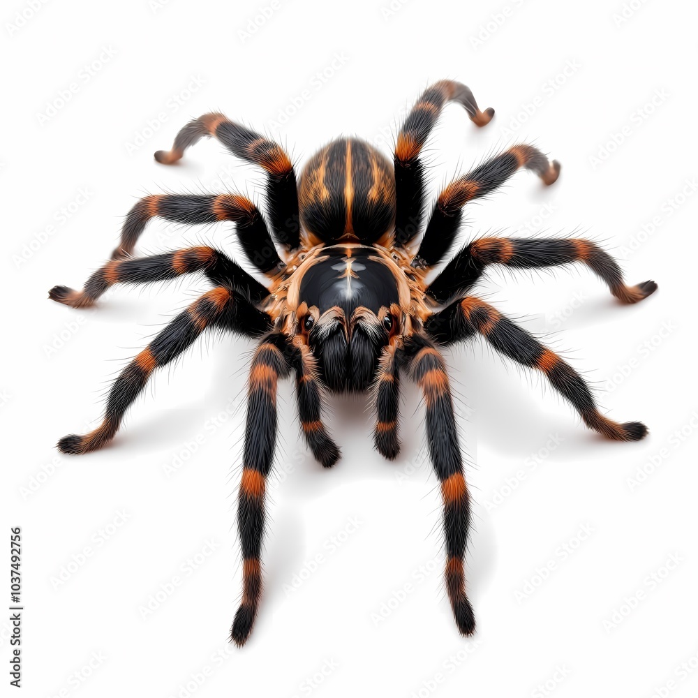tarantula spider isolated on a white background