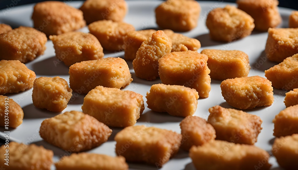 Crispy Fried Snacks on a White Plate Crispy Fried Snacks on a White Plate