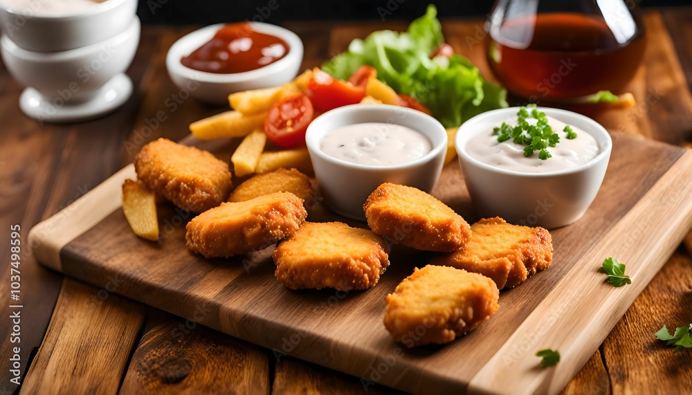 Chicken Nuggets, Dips, and Fries Chicken Nuggets, Dips, and Fries