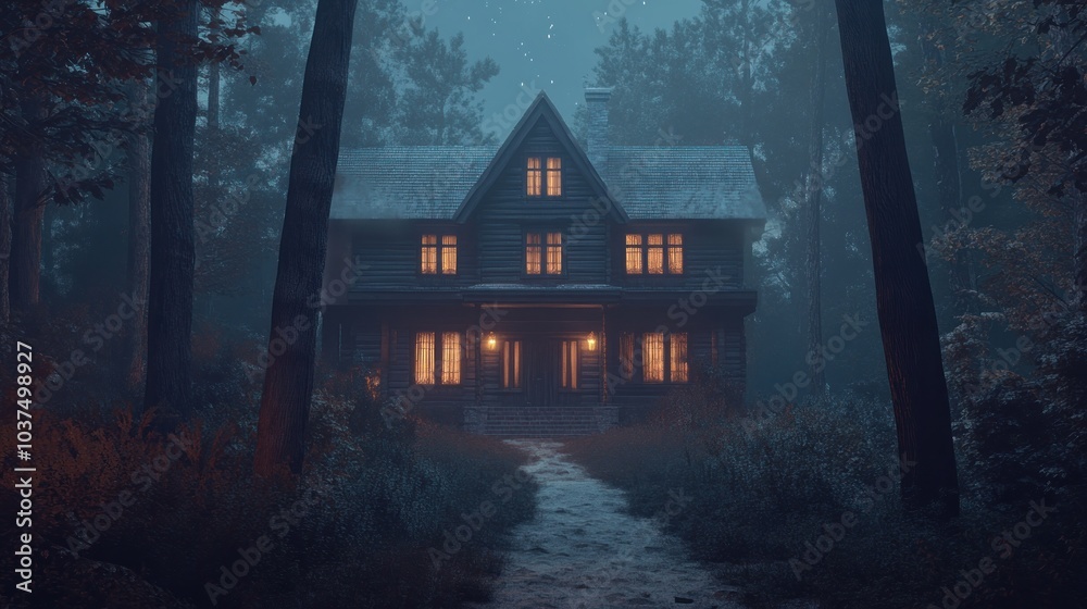 Mysterious House in the Woods Mysterious House in the Woods