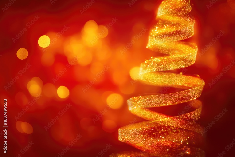 Festive Holiday Spirit with Golden Light Tree Festive Holiday Spirit with Golden Light Tree