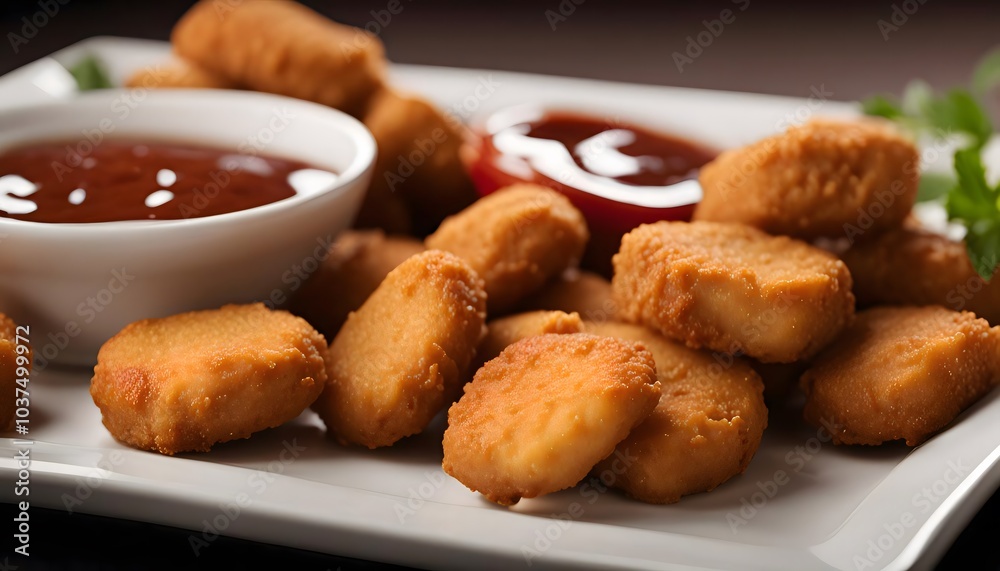 Crispy Chicken Nuggets with Sweet and Tangy Sauce Crispy Chicken Nuggets with Sweet and Tangy Sauce