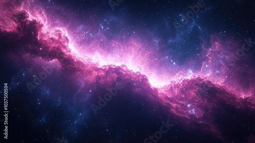 Magnificent, bright space background with nebula and stars. Large-scale and beautiful space. photo