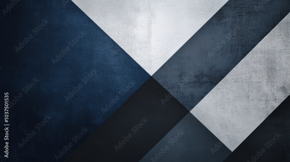Abstract Geometric Design with Blue and Grey Tones Abstract Geometric Design with Blue and Grey Tones
