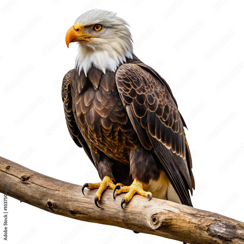 Obraz premium Bald Eagle isolated. 
