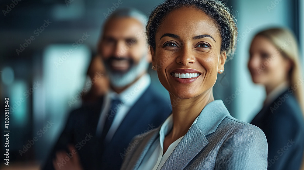 Obraz premium Diverse Workplace Employees Collaborating: Stock Photos for Teamwork & Inclusion