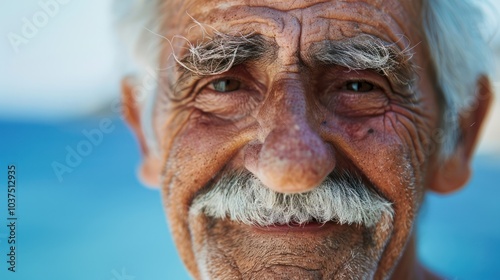 Portrait of an Elderly Man with a Smile