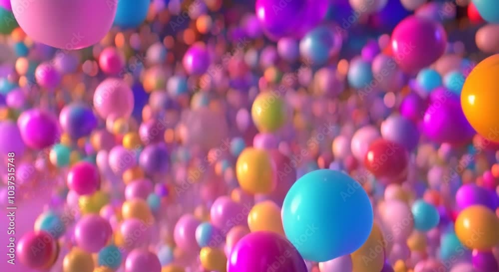 Abstract 3d render of colorful bubbles motion background design seamless looped animation 4k animation Abstract 3d render of colorful bubbles motion background design seamless looped animation 4k animation
