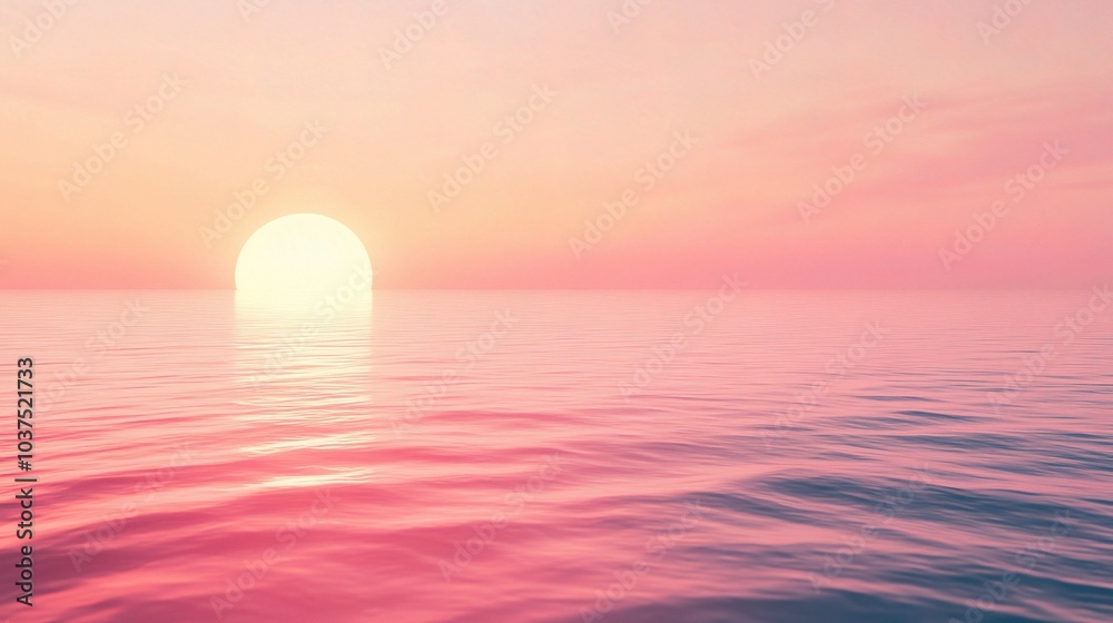Serene Sunset Over Calm Waters Serene Sunset Over Calm Waters